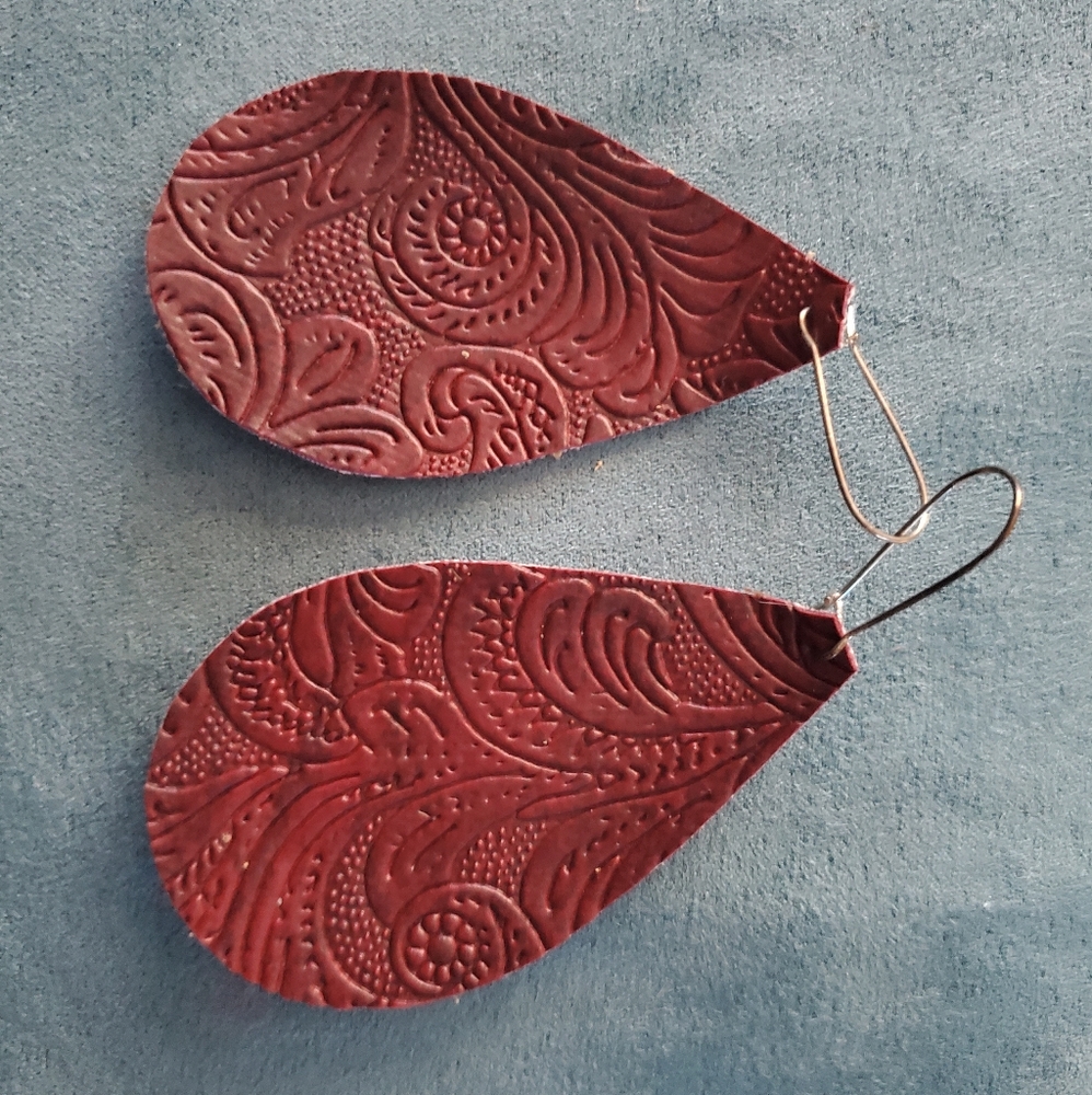 Leather punch earring. Multi style